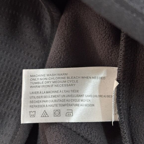 Eddie Bauer Dash Full Zip Fleece Jacket Women's Small Black Pockets NWT - Picture 8 of 8